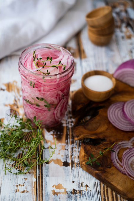 quick apple cider vinegar pickled red onions