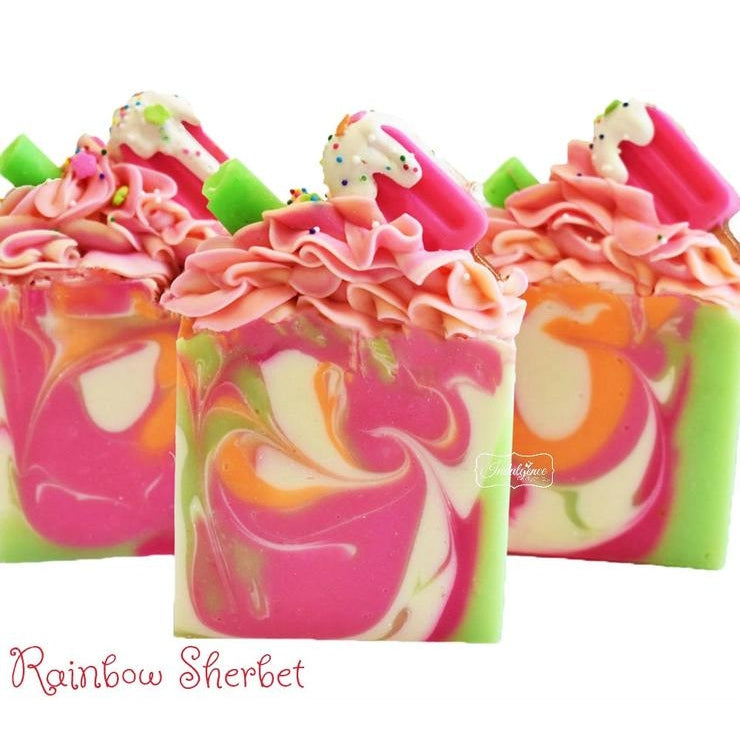 Artisan Soap - Rainbow Sherbet Popsicle