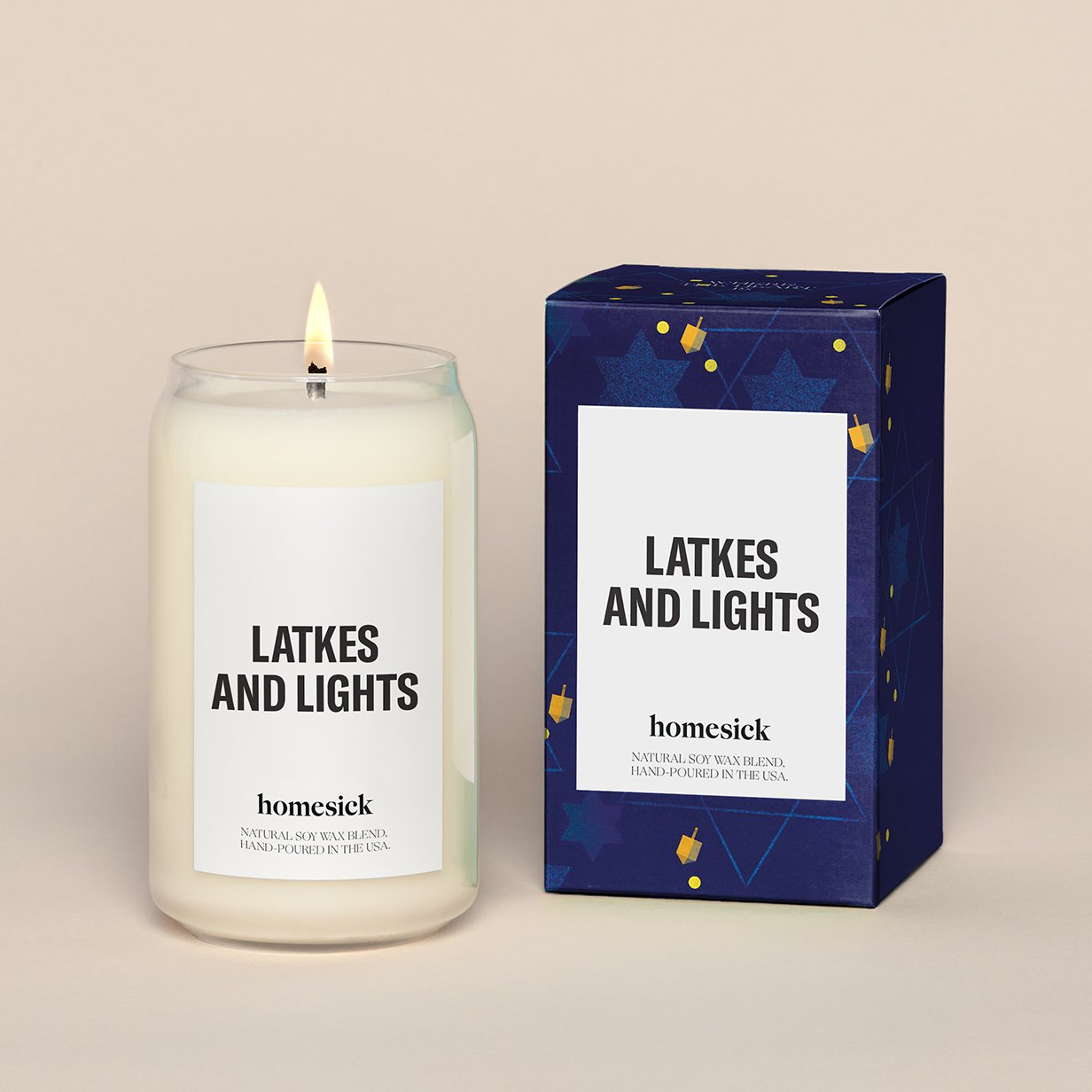 Homesick Latkes & Lights Candle