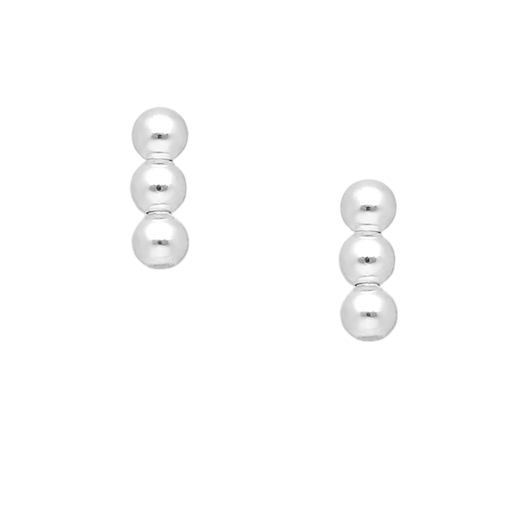 Ball Bar Stud Earrings