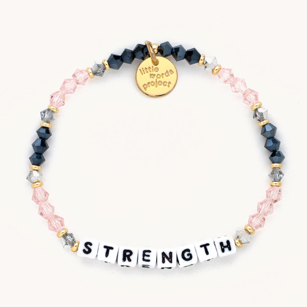 Little Words Project Keep Going Breast Cancer Beaded Bracelet