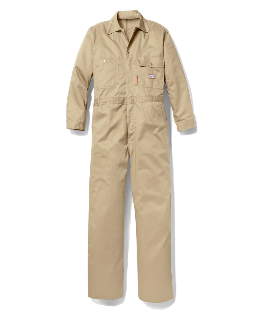 Rasco FR Cotton Coveralls - Khaki (CLOSEOUT) | Safety Workwear