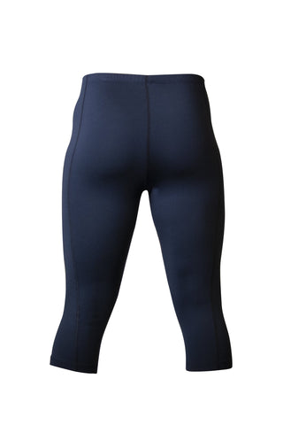 All Motions Mens Long John Thermal Pants Tights L 36 38 Dark Blue Stretch  NWT 