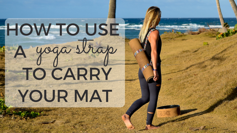 yoga strap to carry mat