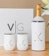 Picture of Limited Edition Golf Wine Set In White