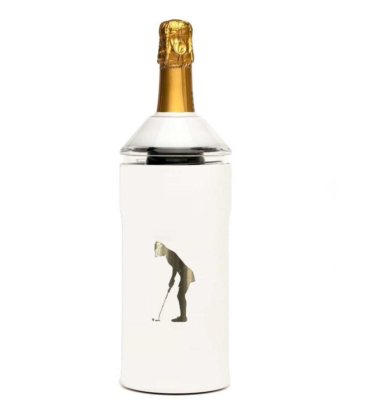 Limited Edition Golf Wine Set In Navy