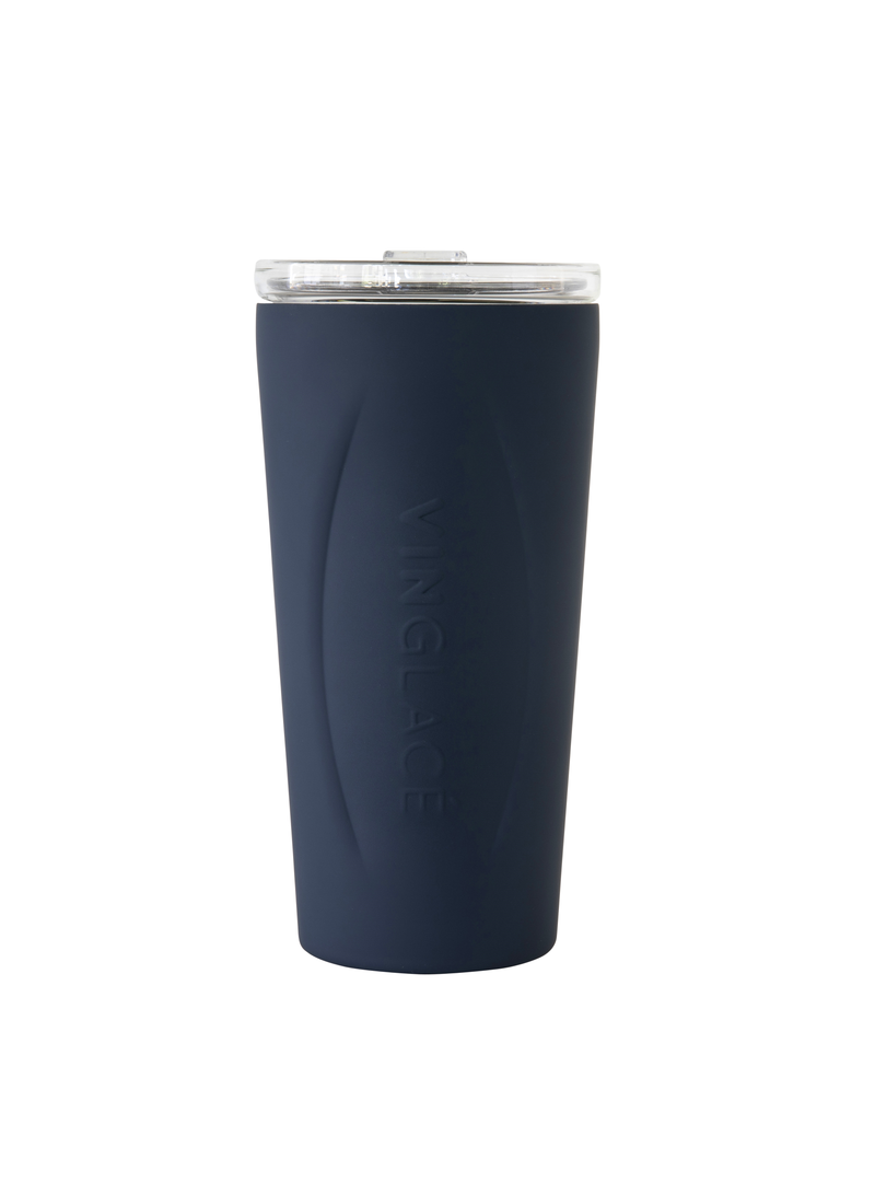 Vinglacé: Stainless Steel Glass Tumbler - Navy