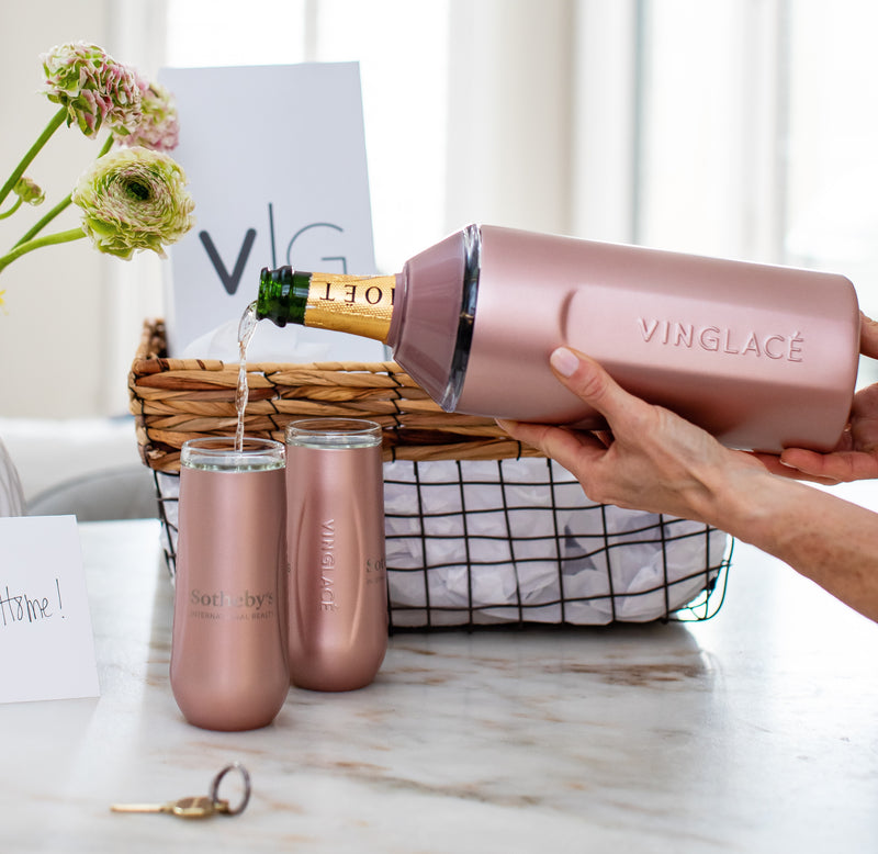 VINGLACÉ  The Original Wine Chiller. Stainless tumblers and drinkware