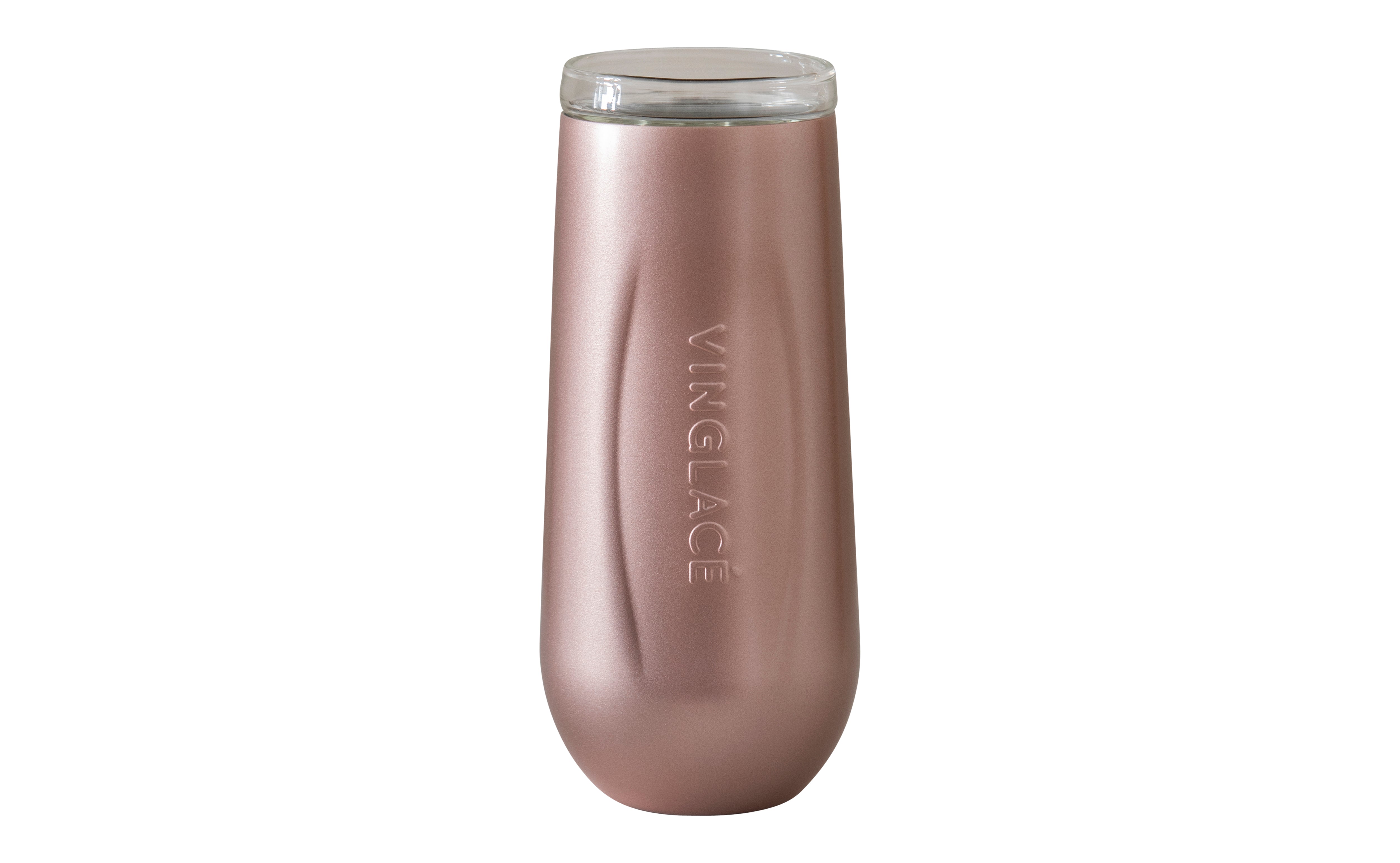 Corkcicle Stemless Flute 7 oz Rose' Metallic