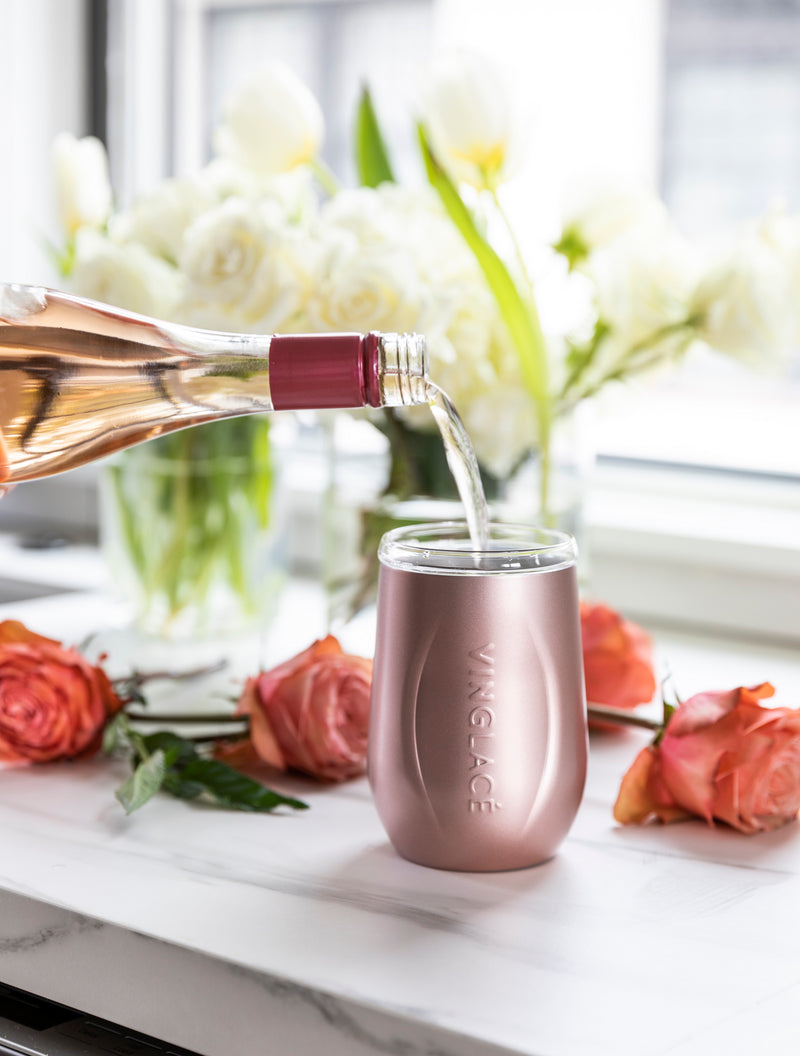 Vinglacé Stemless Wine Glass Rose Gold