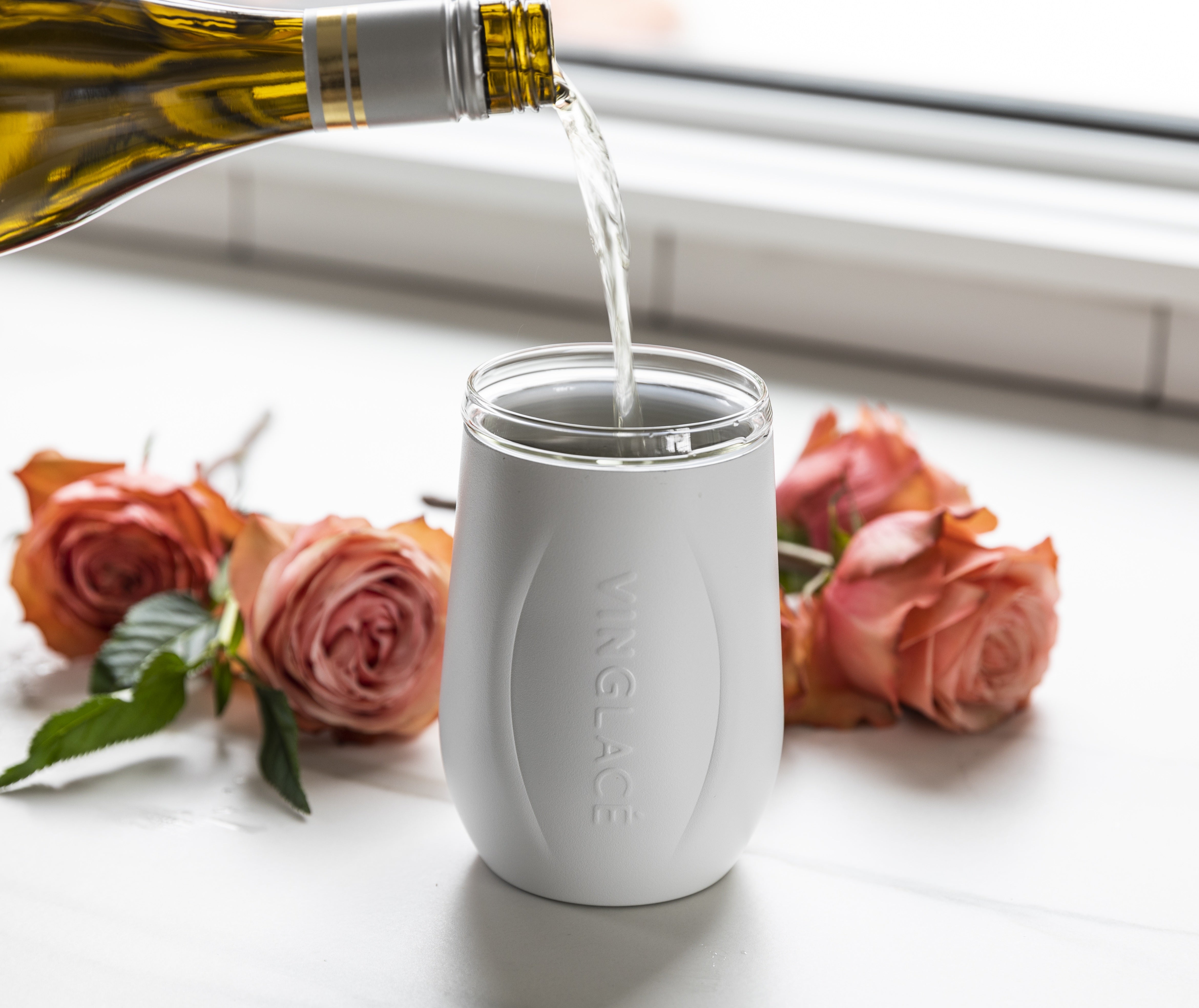 Vinglacé: Stemless Wine Glass - White