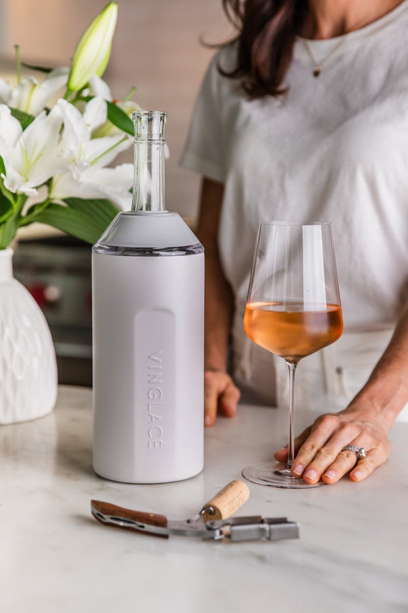 Vinglacé Wine Insulator & 2 Glass Set: Keep Drinks Chilled