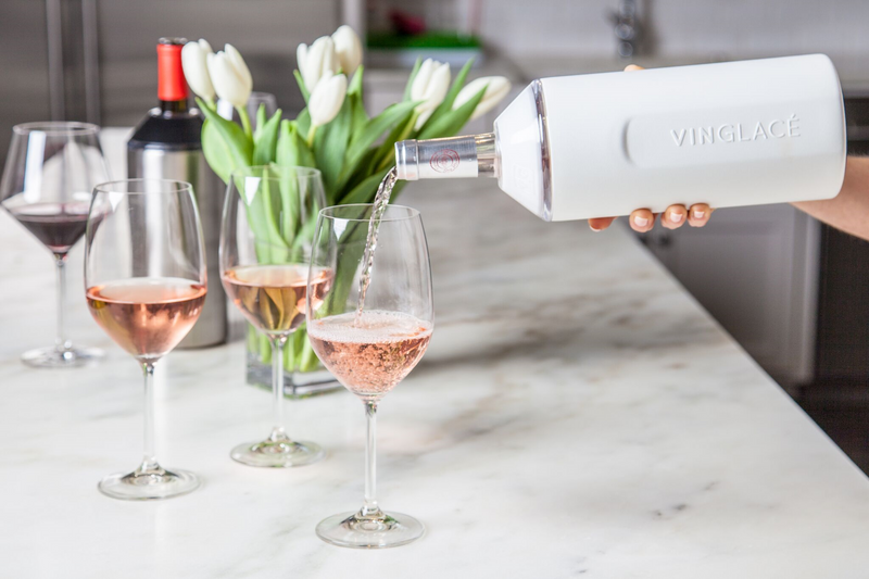 VINGLACÉ  The Original Wine Chiller. Stainless tumblers and drinkware