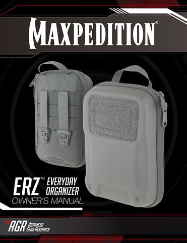 ERZ Everyday Organizer - Maxpedition Owner's Manual 