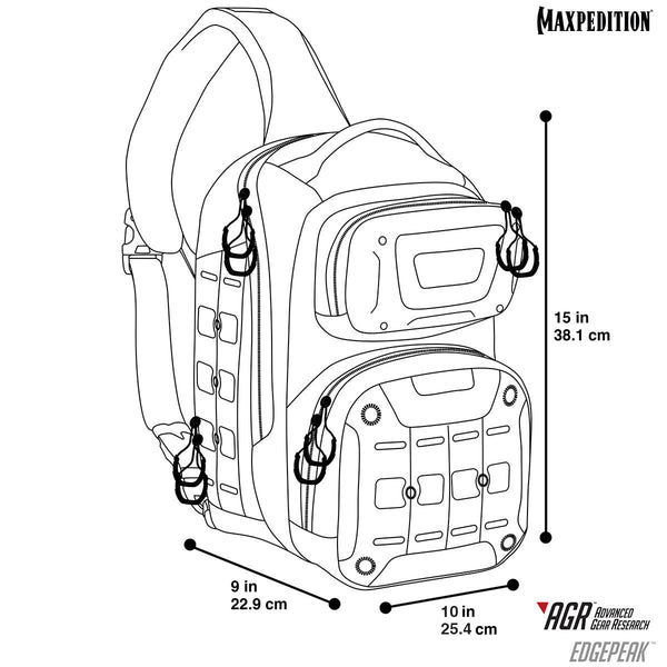 Edgepeak™ Ambidextrous Sling Pack | Maxpedition – MAXPEDITION