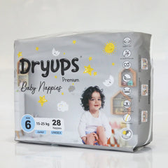 Dryups Baby Nappies Size 6