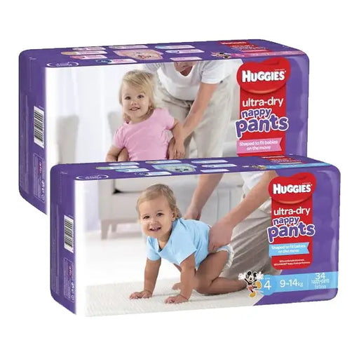 Buy Huggies Ultra Dry Nappy Pants Boys Size 4 (9-14 Kg) online at