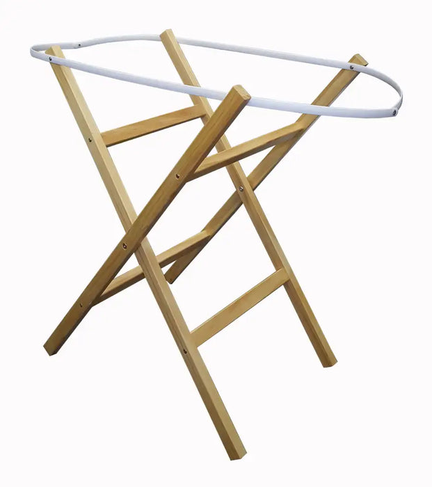 Cross Wooden Stand for Moses Basket - NATURAL (QN1904) - Babyonline