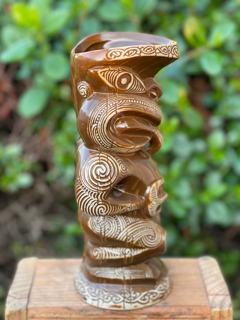 Teko Teko Maori Tiki Mug by Crazy Al Evans and Tiki Farm – Mahalo Tiki