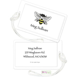 bee luggage tag