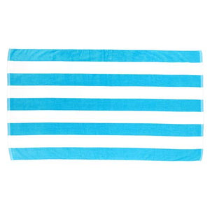 Monogrammed Cabana Stripe Beach Towel The Monogram Merchant