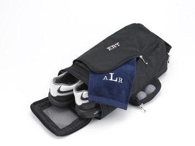 monogrammed shoe bags