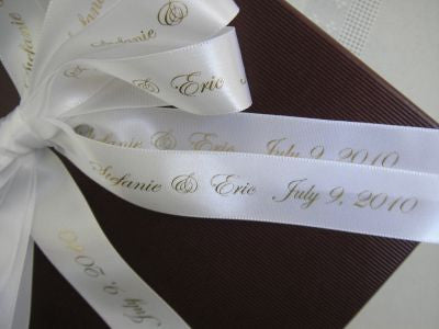 custom printed satin ribbon