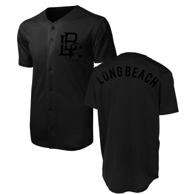 Long Beach Baseball Jersey - Black on 