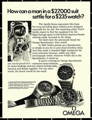 Omega Speedmaster Watch Ad