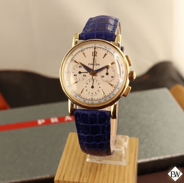 Experts-Watches-Vintage-Omega-2439-321-Chronograph-1949-14K_Gold-Blue