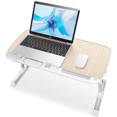 Our portable laptop desk is sleek, beautiful, and features a retractable mouse pad.