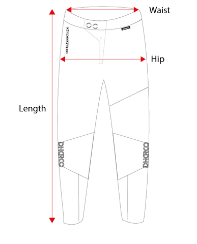 FIT GUIDE GARMENT - WOMENS PANTS - DHaRCO Clothing