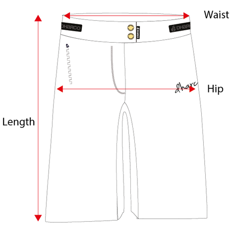 DHaRCO Size guide - Women's Shorts – Grip4days