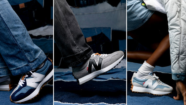 Levi's Overlays Denim and Suede in New Balance 327 Collaboration – Above  The Clouds