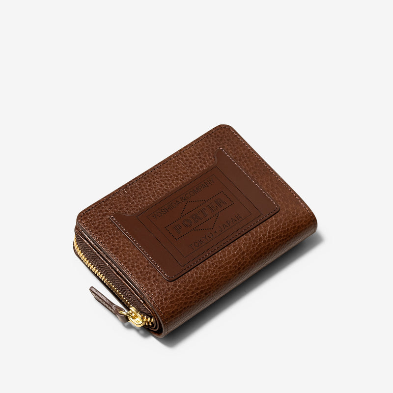 Glaze Zip Wallet Brown – Above The Clouds