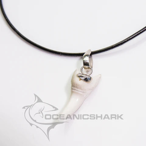 Mako shark tooth silver pendant shark present Fathers day