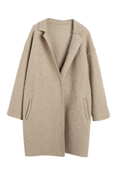 Biscuit Boyfriend Coat – Miss Iny