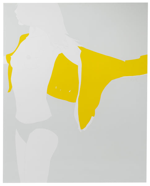 Yellow Shapes on Grey, 2019, Natasha Law