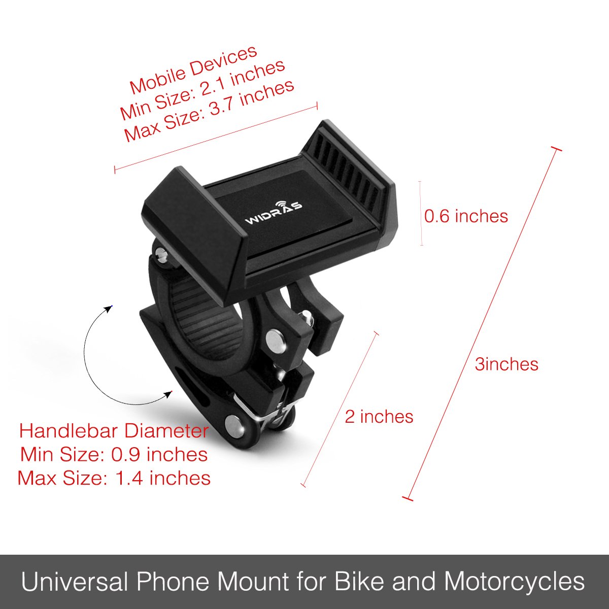 widras phone bike mount
