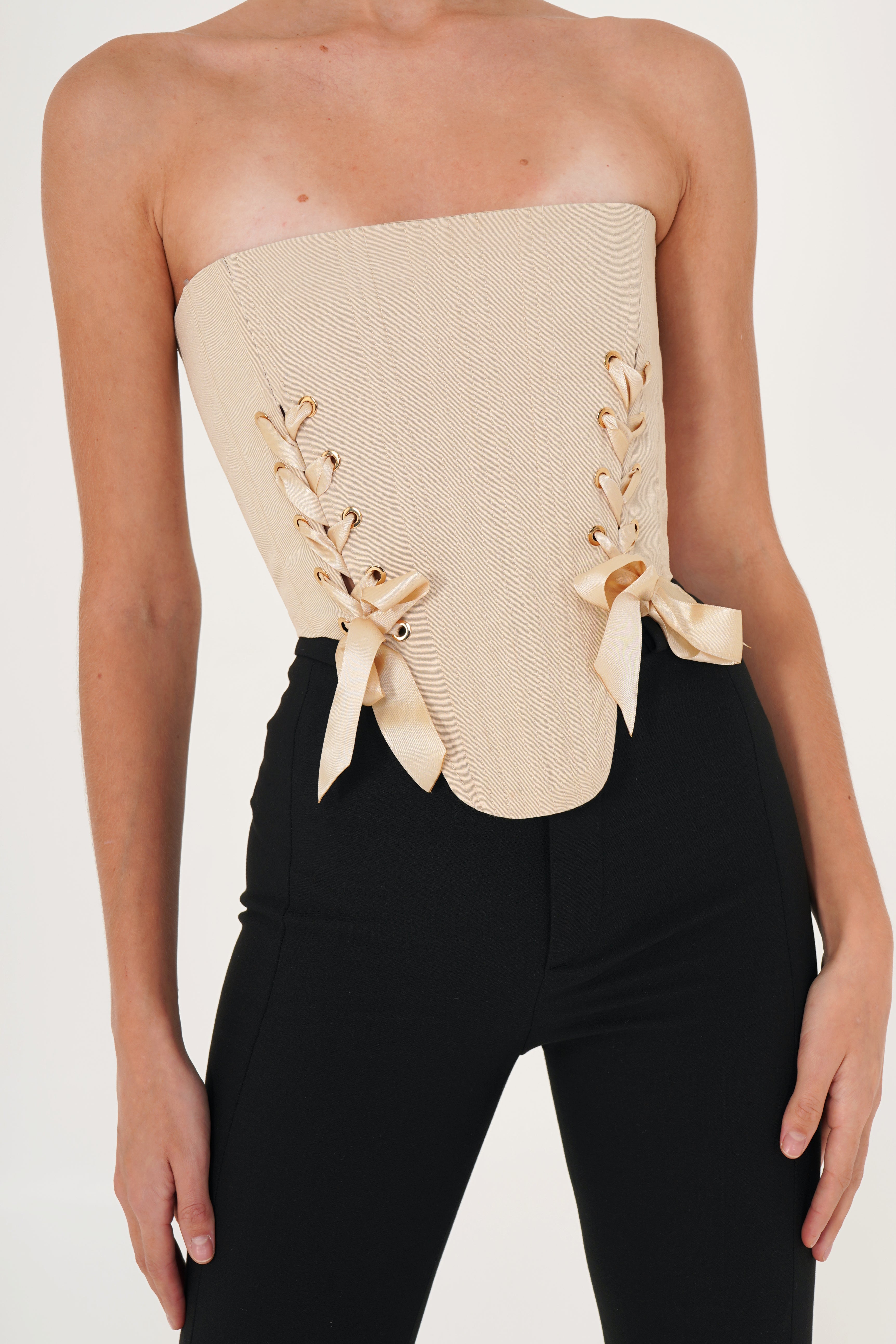 Juliet corset top, White – Fashionistar boutique