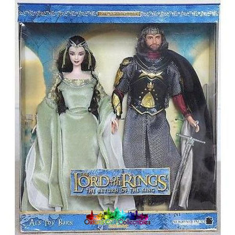 Lord Of The Rings Barbie King Elessar And Arwen Collectible Doll