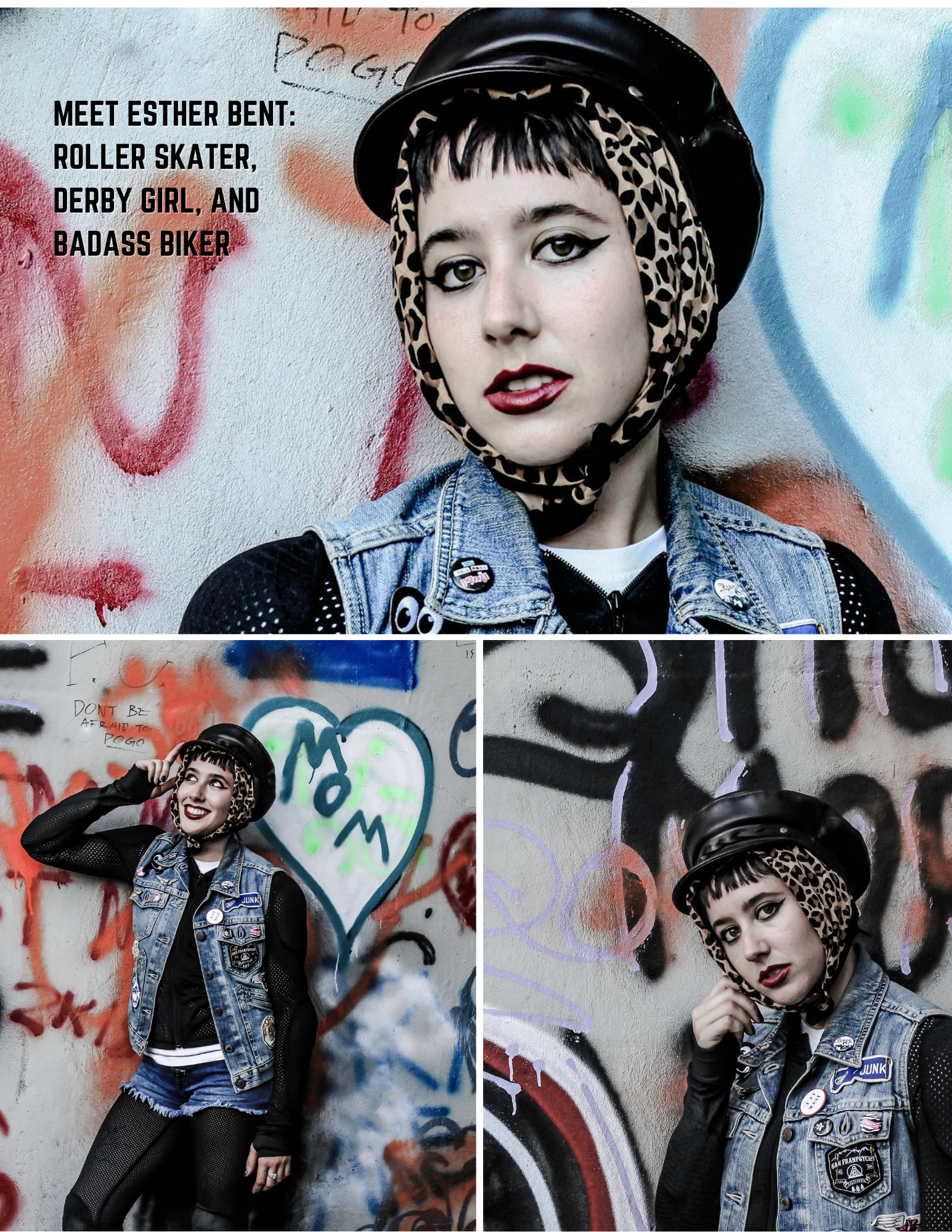 Meet Esther bent: roller skater, derby girl, and badass biker