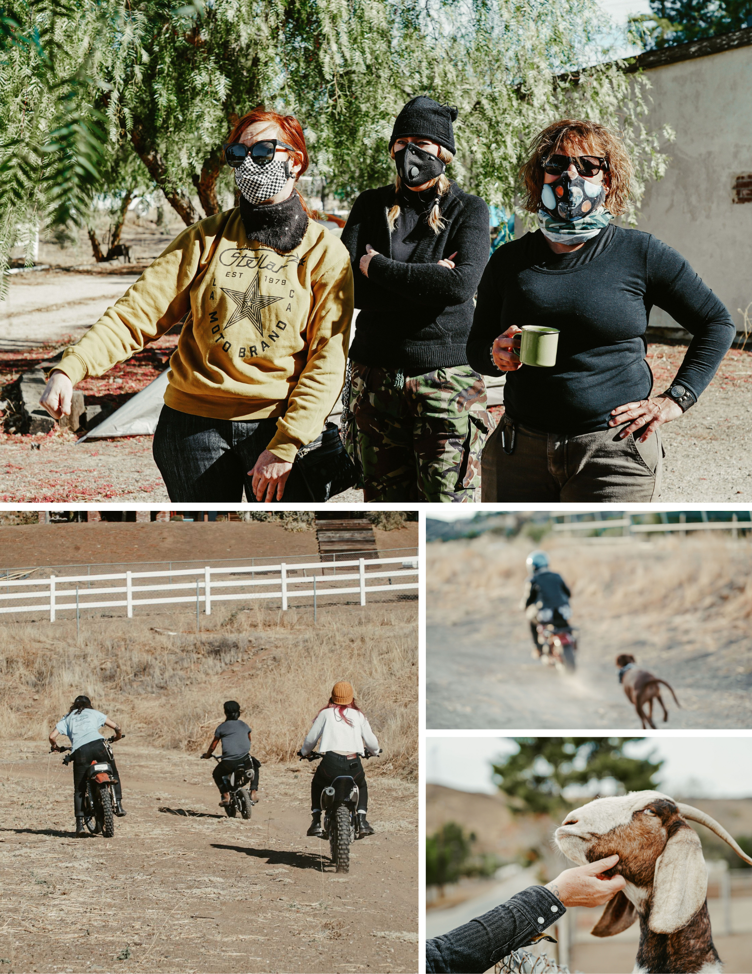Female cyclists at the Stellar Moto Ranch