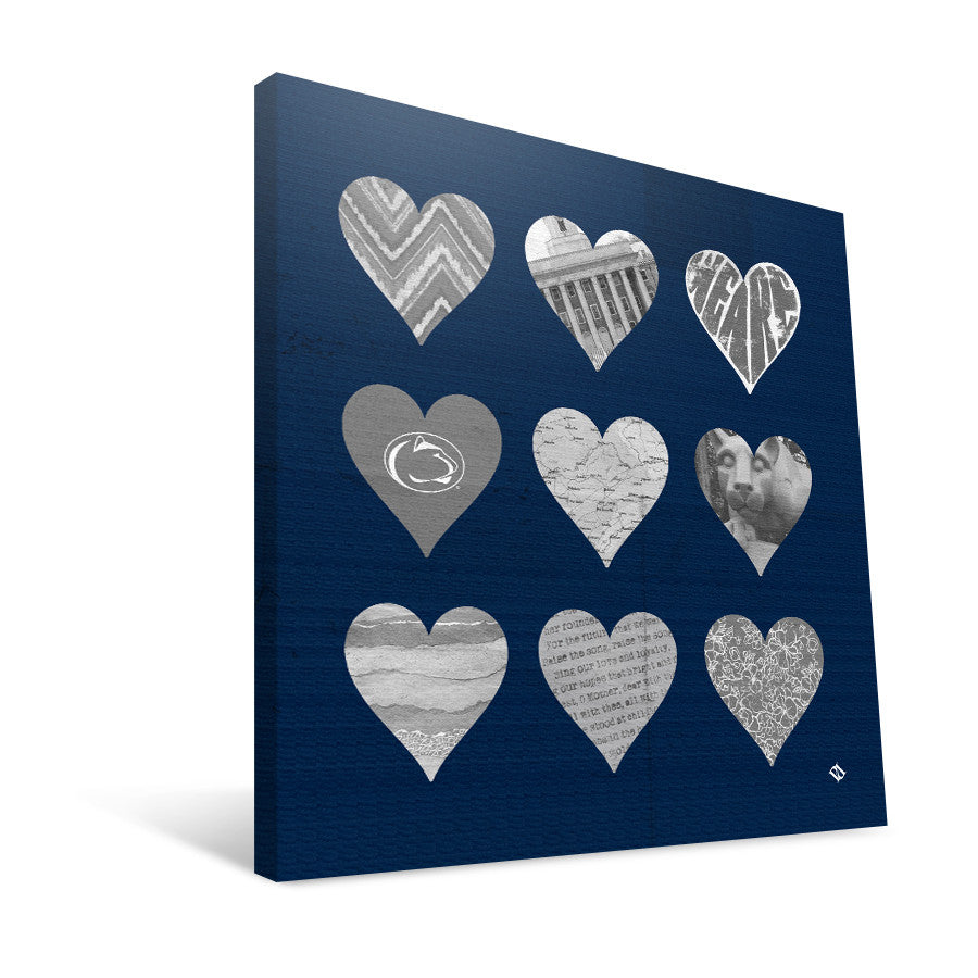 Penn State Gifts | Penn State Nittany Lions Hearts | Penn | Paulson Designs
