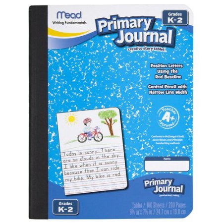 Mead® Primary Journal Composition Book Half Page Ruled 100ct (09554 ...