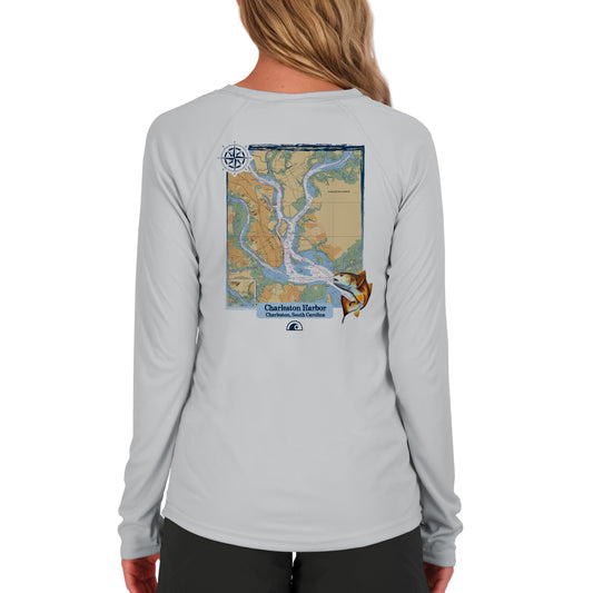 Charleston Threads Shirt Mens 2XL Gray Fishing Outdoor Long Sleeve UPF 50 