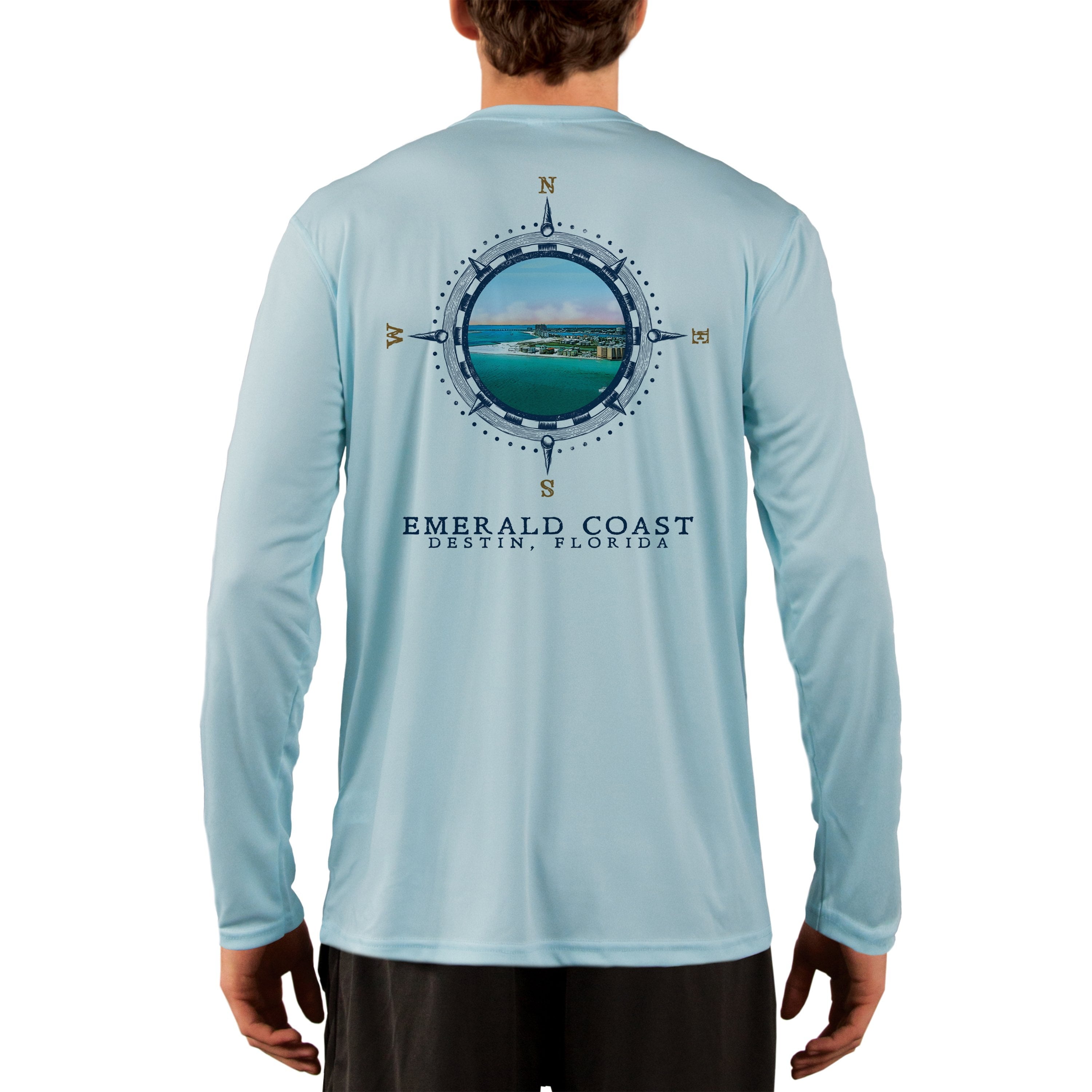 Compass Vintage Emerald Coast Men's UPF 50 Long Sleeve - Altered Latitudes product image