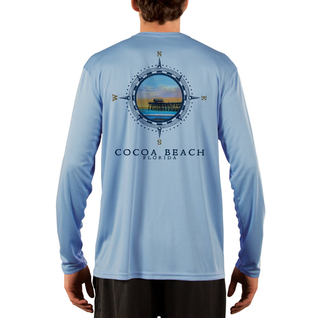 Compass Vintage Cocoa Beach Men's UPF 50+ Long Sleeve T-Shirt