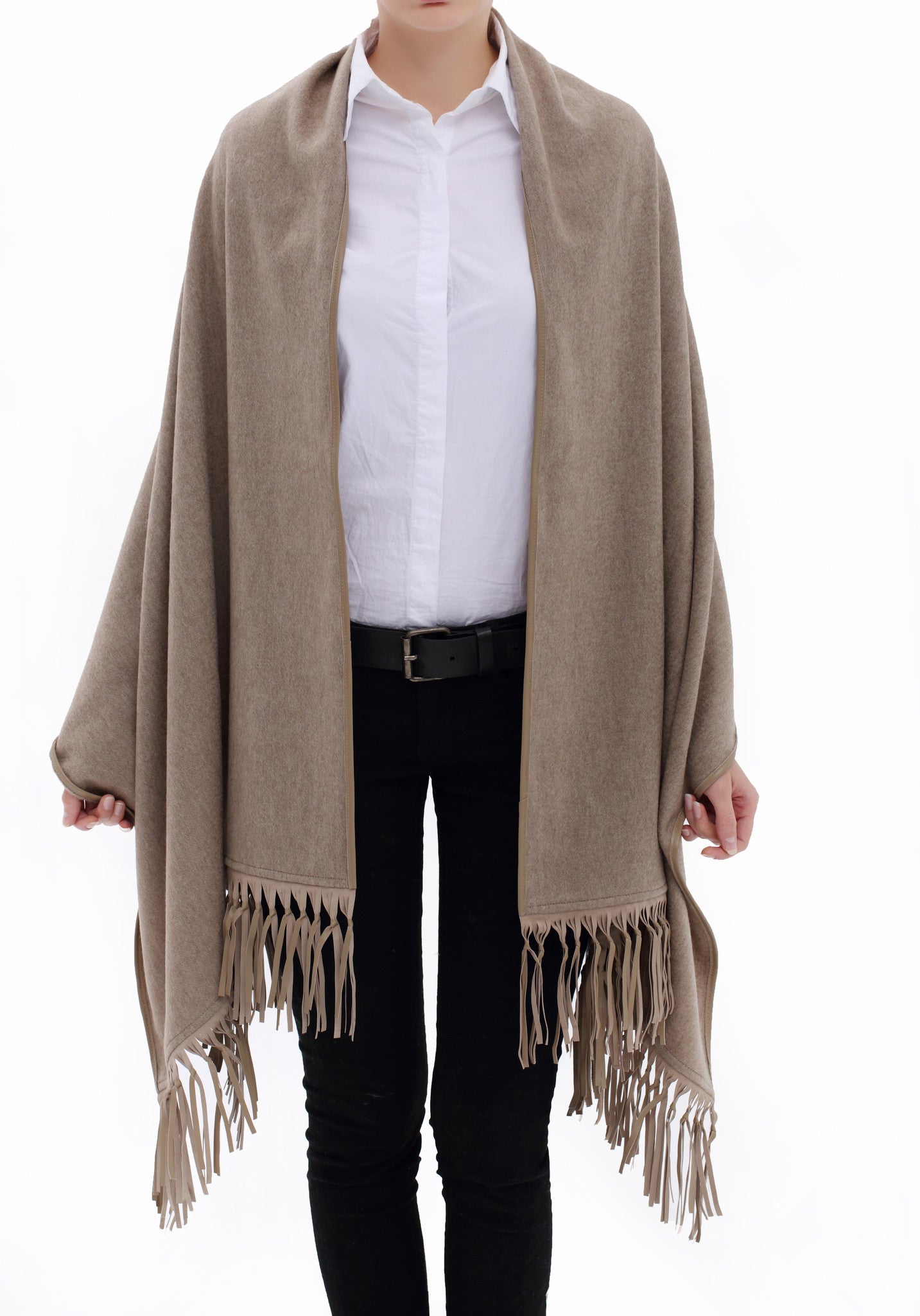 beige cashmere wrap