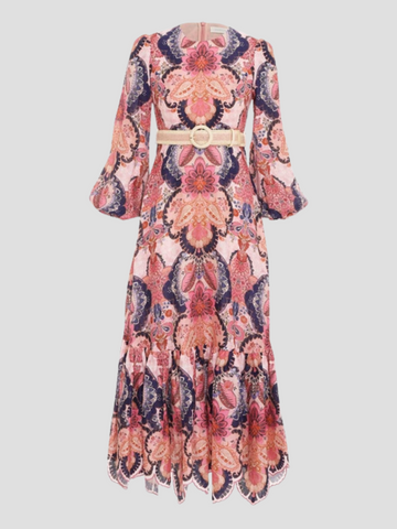 Paisley Printed Maxi Dress - Adored By Alex